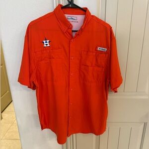 Columbia PFG Houston Astros MLB Omni Shade Shirt size Medium